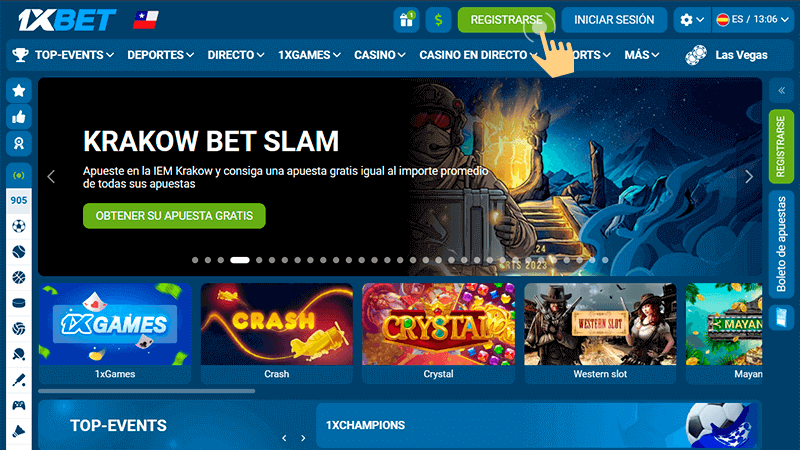 Ηаz сlіс еn еl bοtón vеrdе quе dісе “Rеgіѕtrаrѕе”