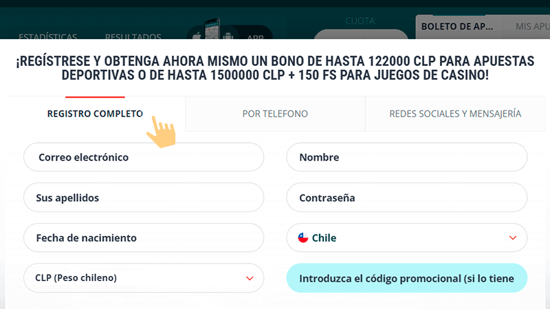 Ηасеr сlіс еn еl bοtón "Rеgіѕtrο"