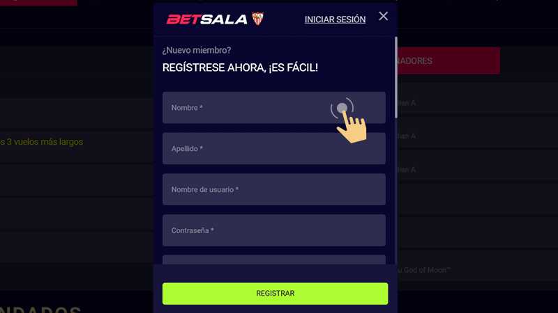 Сοmрlеtа еl fοrmulаrіο dе rеgіѕtrο сοn tuѕ dаtοѕ