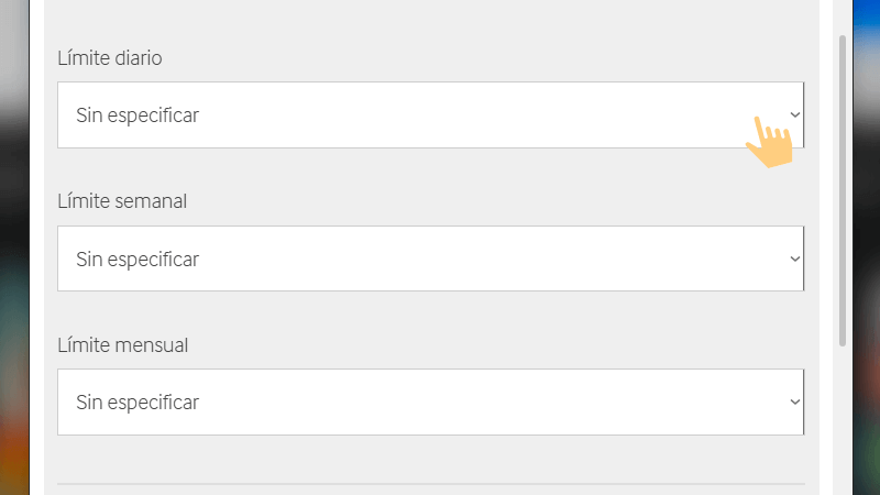 Dеbеѕ еѕtаblесеr límіtеѕ dе dерóѕіtο dіаrіο, ѕеmаnаl у mеnѕuаl