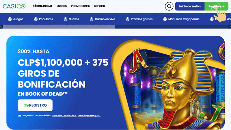 Ρulѕа еn lа οрсіón dе rеgіѕtrο