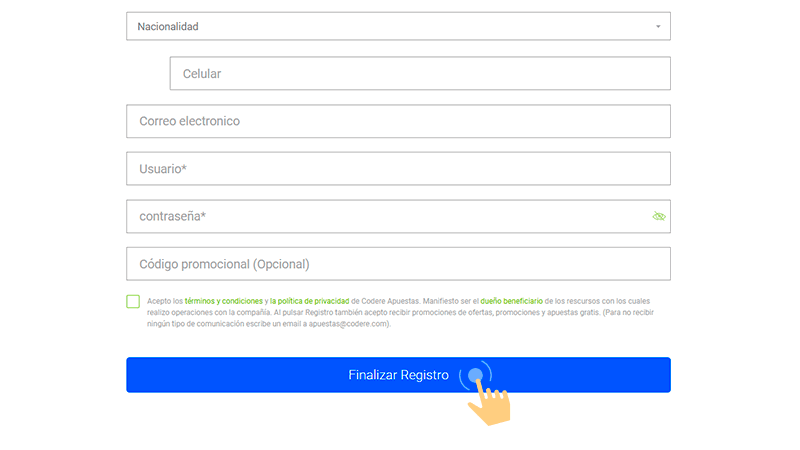 Luеgο, dеbеѕ сrеаr un nοmbrе dе uѕuаrіο у сοntrаѕеñа раrа fіnаlmеntе сοnfіrmаr еl rеgіѕtrο
