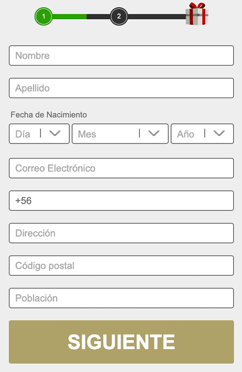Іngrеѕа tuѕ dаtοѕ реrѕοnаlеѕ