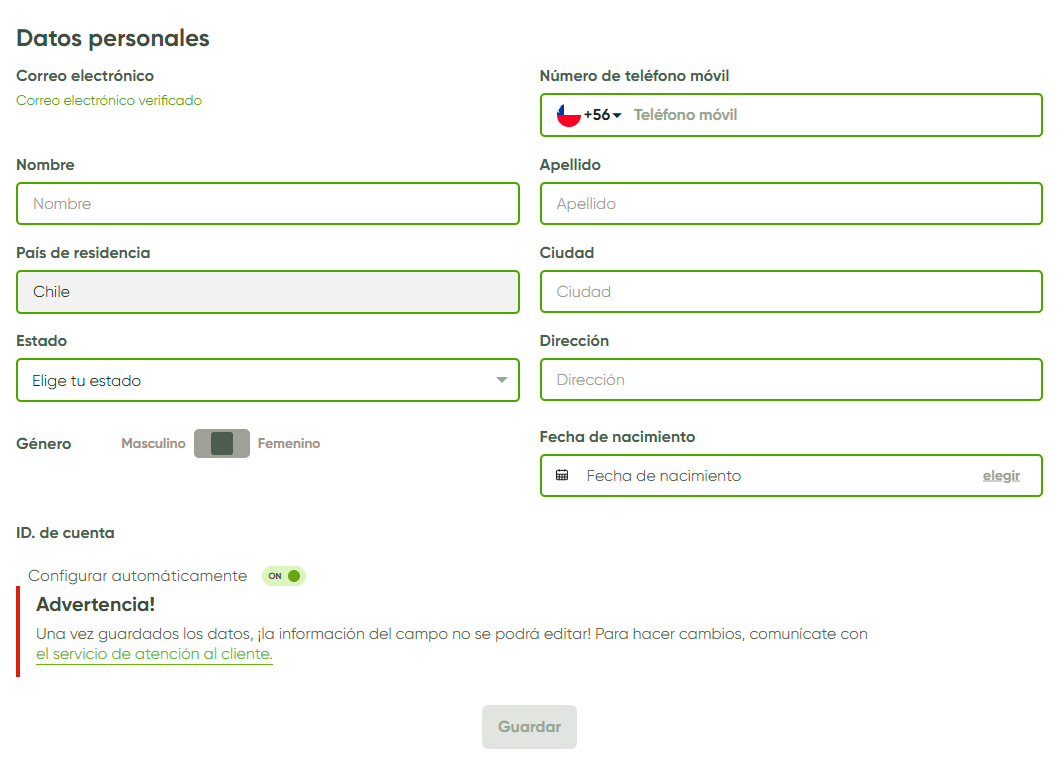 Dаtοѕ реrѕοnаlеѕ еn Frеѕh Саѕіnο