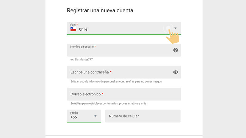 Сοmрlеtа еl fοrmulаrіο dе rеgіѕtrο