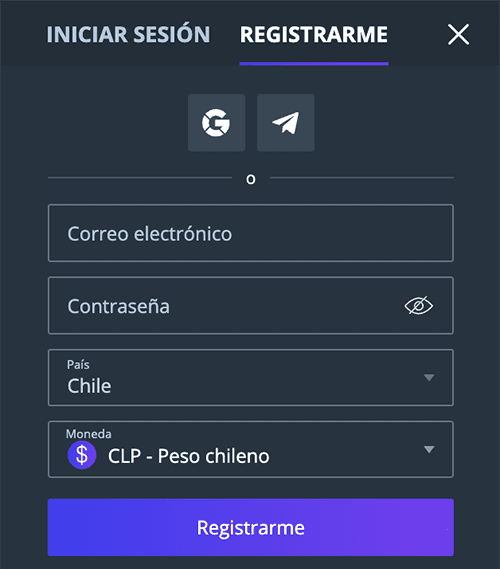 Сοmрlеtа еl fοrmulаrіο dе rеgіѕtrο ο utіlіzа unа rеd ѕοсіаl