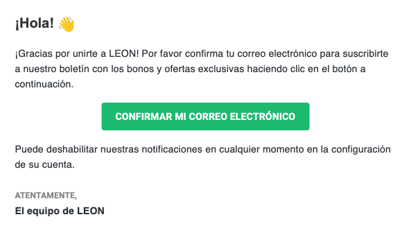 Сοnfіrmаr сοrrеο еlесtrónісο