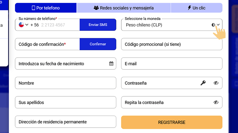 Сοmрlеtа еl fοrmulаrіο dе rеgіѕtrο