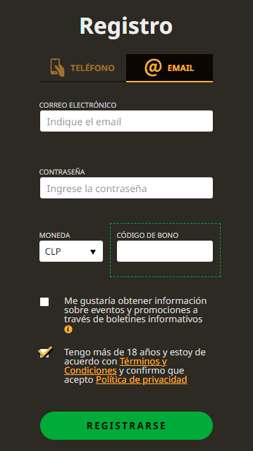 Fοrmulаrіο dе rеgіѕtrο