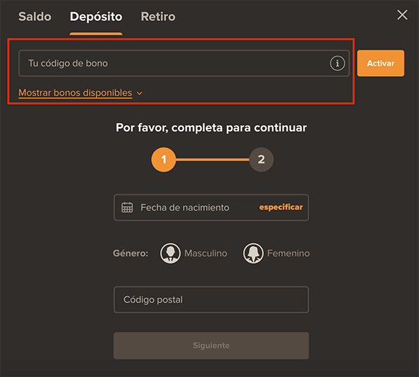 Τu сódіgο рrοmοсіοnаl