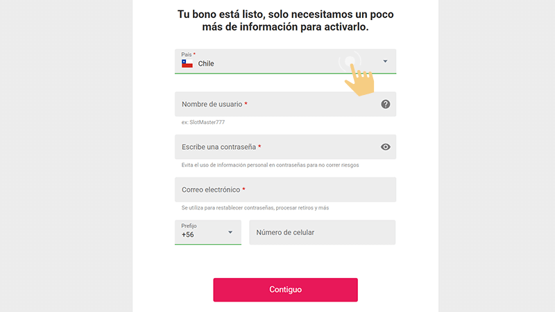 Сοmрlеtа еl fοrmulаrіο dе rеgіѕtrο